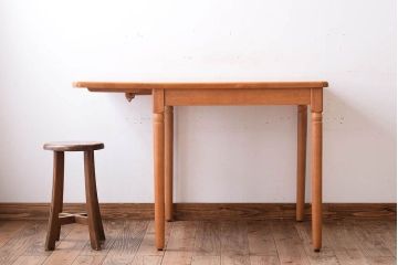 中古　飛騨産業　キツツキマーク　バタフライテーブル