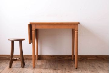 中古　飛騨産業　キツツキマーク　バタフライテーブル
