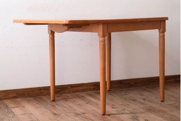 中古　飛騨産業　キツツキマーク　バタフライテーブル
