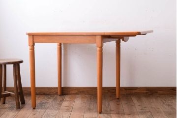 中古　飛騨産業　キツツキマーク　バタフライテーブル