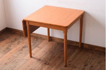 中古　飛騨産業　キツツキマーク　バタフライテーブル