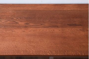 アンティーク家具　天板オーク材　モールガラス入り!アンティークペイントのローボード