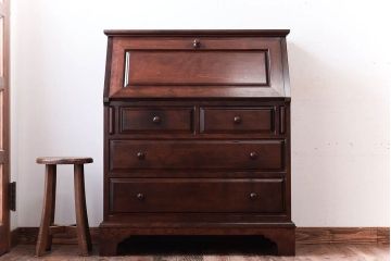 中古美品　松本民芸家具　805型　ライティングビューロー(定価約35万2千円)