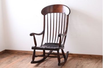 中古美品　絶版品　松本民芸家具　G型　ロッキングチェア(ジャイアントロッキングチェア)(定価約47万円)
