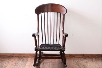 中古美品　絶版品　松本民芸家具　G型　ロッキングチェア(ジャイアントロッキングチェア)(定価約47万円)