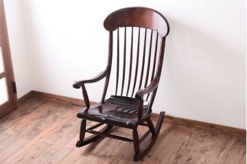 中古美品　絶版品　松本民芸家具　G型　ロッキングチェア(ジャイアントロッキングチェア)(定価約47万円)