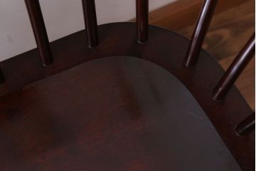 中古美品　松本民芸家具　#513型　長ウィンザーチェア三人掛(定価283500円)(ウインザーチェア)