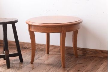 中古　天童木工　上品なサイドテーブル(花台)(2)