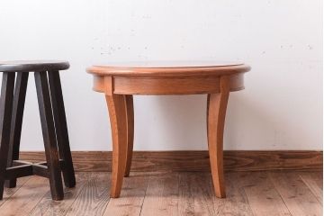 中古　天童木工　上品なサイドテーブル(花台)(2)