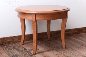 中古　天童木工　上品なサイドテーブル(花台)(2)