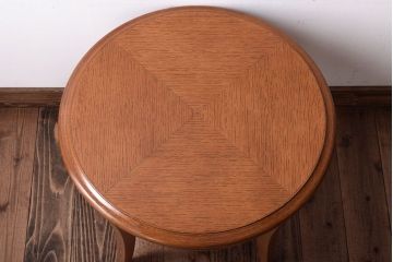 中古　天童木工　上品なサイドテーブル(花台)(2)