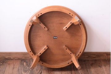 中古　天童木工　上品なサイドテーブル(花台)(2)