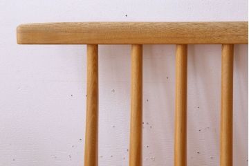 中古　タモ材製　無垢材のお洒落な3人掛けソファ(ベンチ)