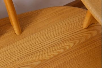 中古　タモ材製　無垢材のお洒落な3人掛けソファ(ベンチ)