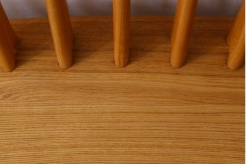 中古　タモ材製　無垢材のお洒落な3人掛けソファ(ベンチ)