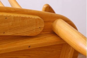 中古　タモ材製　無垢材のお洒落な3人掛けソファ(ベンチ)