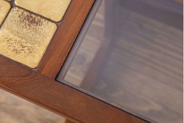 ヴィンテージ家具　G-PLAN 北欧ビンテージ　タイル・ガラス入りセンターテーブル