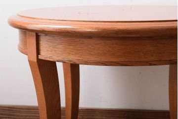 中古　天童木工　小ぶりなラウンドテーブル(1)