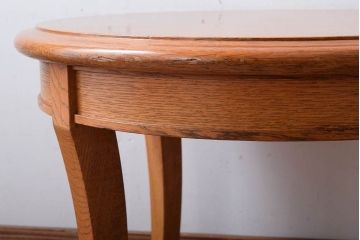 中古　天童木工　小ぶりなラウンドテーブル(2)