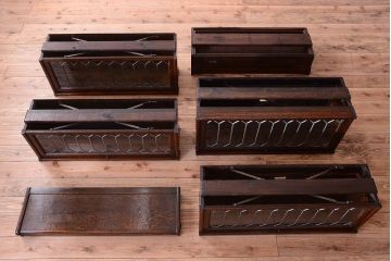アンティーク家具　イギリスアンティーク グローブヴェルニッケ社製 高級スタッキングブックケース(本箱)(3)