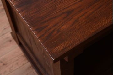 レトロ家具　アンティーク　特大サイズ　昭和レトロな木製作業台(カウンターテーブル)