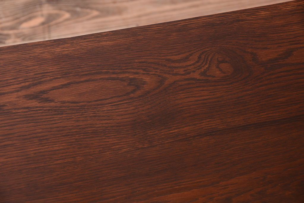 レトロ家具　アンティーク　特大サイズ　昭和レトロな木製作業台(カウンターテーブル)