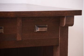 レトロ家具　アンティーク　特大サイズ　昭和レトロな木製作業台(カウンターテーブル)