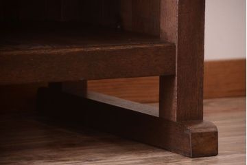 レトロ家具　アンティーク　特大サイズ　昭和レトロな木製作業台(カウンターテーブル)