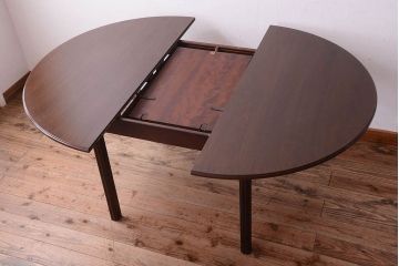 ヴィンテージ家具　北欧ビンテージ　G-PLAN　円形　エクステンションテーブル