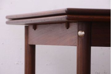 北欧家具　シンプルなビンテージダイニングテーブル(エクステンションテーブル)