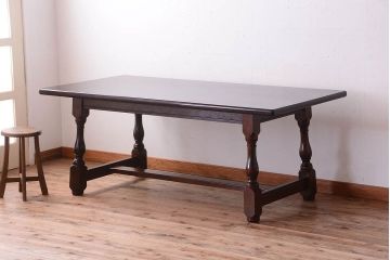 中古美品　松本民芸家具　L・T型卓(ダイニングテーブル)(定価約45万9千円)
