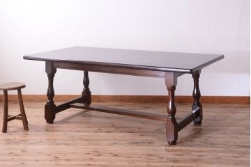 中古美品　松本民芸家具　L・T型卓(ダイニングテーブル)(定価約45万9千円)