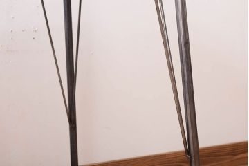 アンティーク家具　古材 大判一枚板!アンティークの鉄脚テーブル(作業台、机)