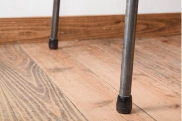 アンティーク家具　古材 大判一枚板!アンティークの鉄脚テーブル(作業台、机)