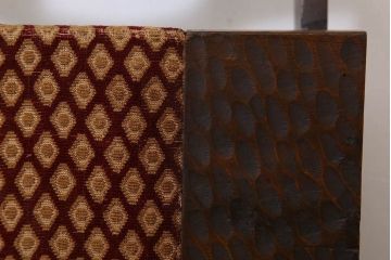 アンティーク雑貨　和製アンティーク　古い木の彫刻入りマガジンラック