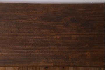 アンティーク家具　古材天板一枚板!アンティーク鉄脚テーブル(作業台、机)(1)