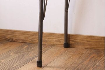 アンティーク家具　古材天板一枚板!アンティーク鉄脚テーブル(作業台、机)(2)