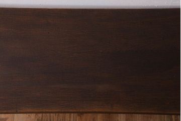 アンティーク家具　古材一枚板天板のアンティーク鉄脚テーブル(作業台、机)(1)