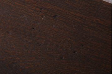 アンティーク家具　古材一枚板天板のアンティーク鉄脚テーブル(作業台、机)(1)