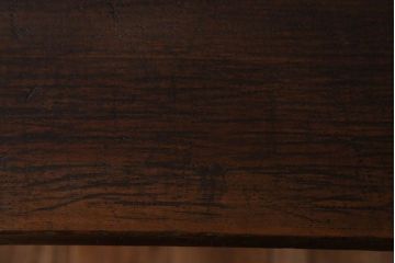 アンティーク家具　古材一枚板天板のアンティーク鉄脚テーブル(作業台、机)(1)