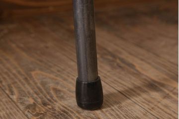 アンティーク家具　古材一枚板天板のアンティーク鉄脚テーブル(作業台、机)(1)