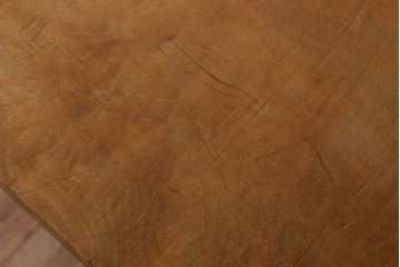 アンティーク家具　古材一枚板天板のアンティーク鉄脚テーブル(作業台、机)(2)