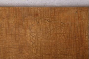 アンティーク家具　古材一枚板天板のアンティーク鉄脚テーブル(作業台、机)(2)