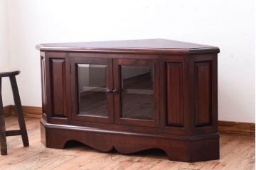 中古美品　松本民芸家具　特注品　コーナーローキャビネット