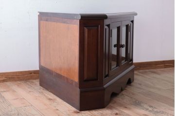 中古美品　松本民芸家具　特注品　コーナーローキャビネット