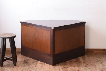 中古美品　松本民芸家具　特注品　コーナーローキャビネット