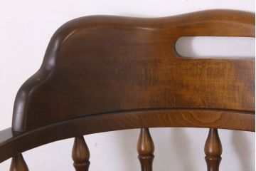  中古美品　飛騨産業　キツツキマーク　クッション付きビンテージアームチェア(2)