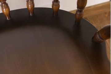 中古美品　飛騨産業　キツツキマーク　クッション付きビンテージアームチェア(3)