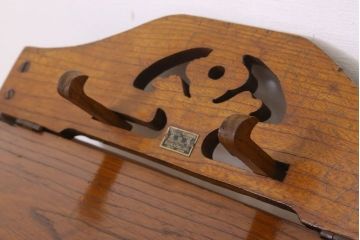 アンティーク家具　和製アンティーク　古い木製の折り畳み学習机