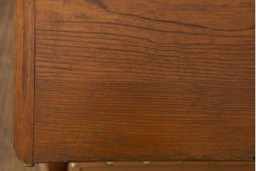 アンティーク家具　和製アンティーク　古い木製の折り畳み学習机